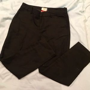 Merona black cropped dress pants
